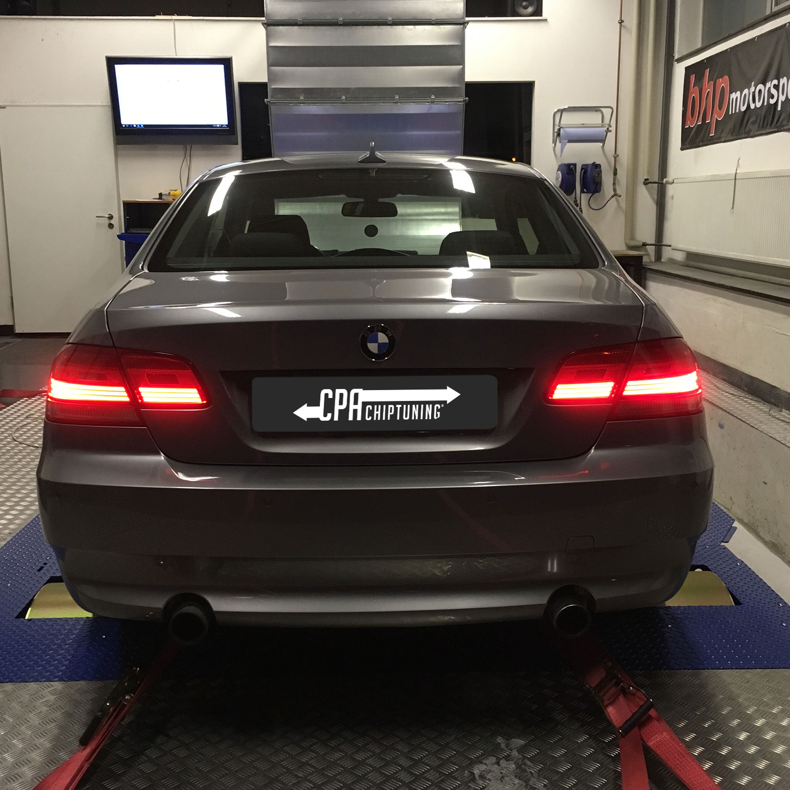 The little brother of the M3 on the dyno at CPA