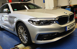 BMW 5 Series on the dyno